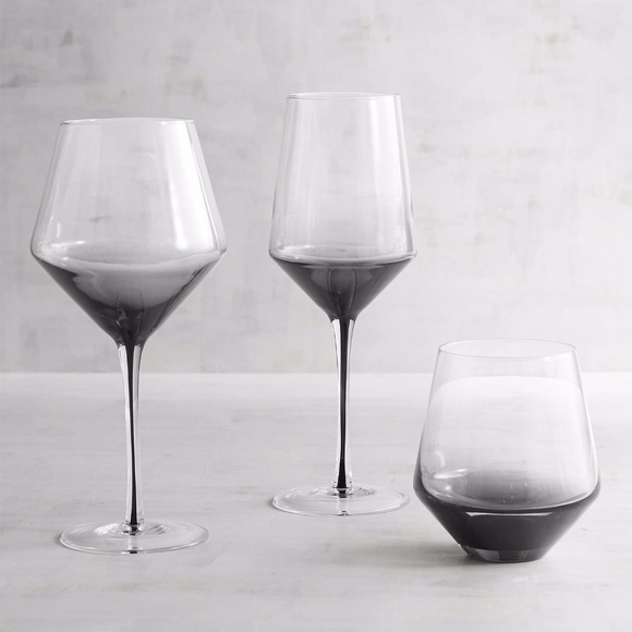 Pier 1 Other - Entice Smoke Gray White Wine Glass